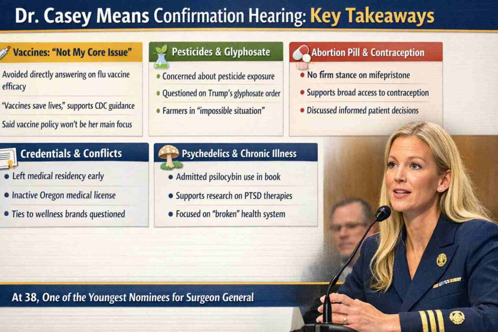 Dr. Casey Means testifies during Senate confirmation hearing for Surgeon General