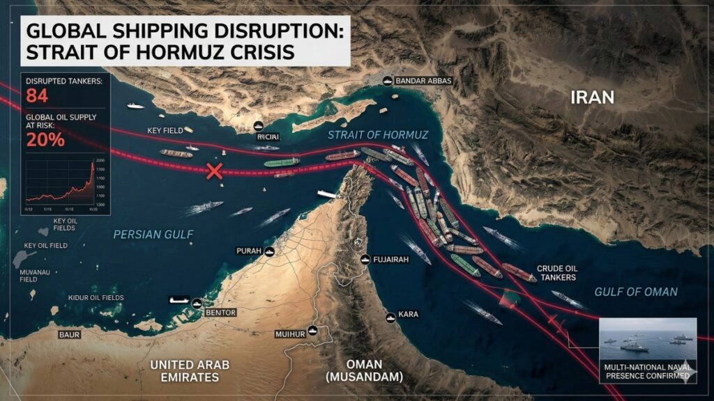 Global oil prices surge above $100 per barrel amid Iran war and Strait of Hormuz crisis