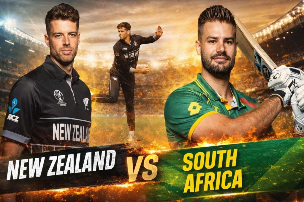 South Africa vs New Zealand 1st Semi Final T20 World Cup 2026 at Eden Gardens Kolkata