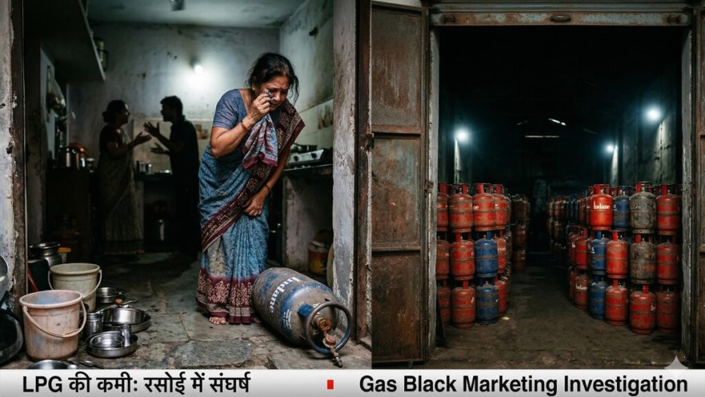 देवरिया में एलपीजी सिलेंडर विवाद और दिल्ली में गैस सिलेंडर कालाबाजारी