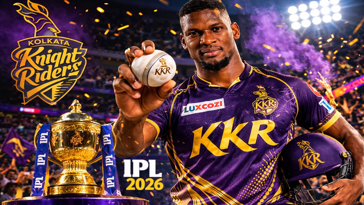 Blessing Muzarabani in Kolkata Knight Riders jersey after signing as Mustafizur Rahman replacement for IPL 2026