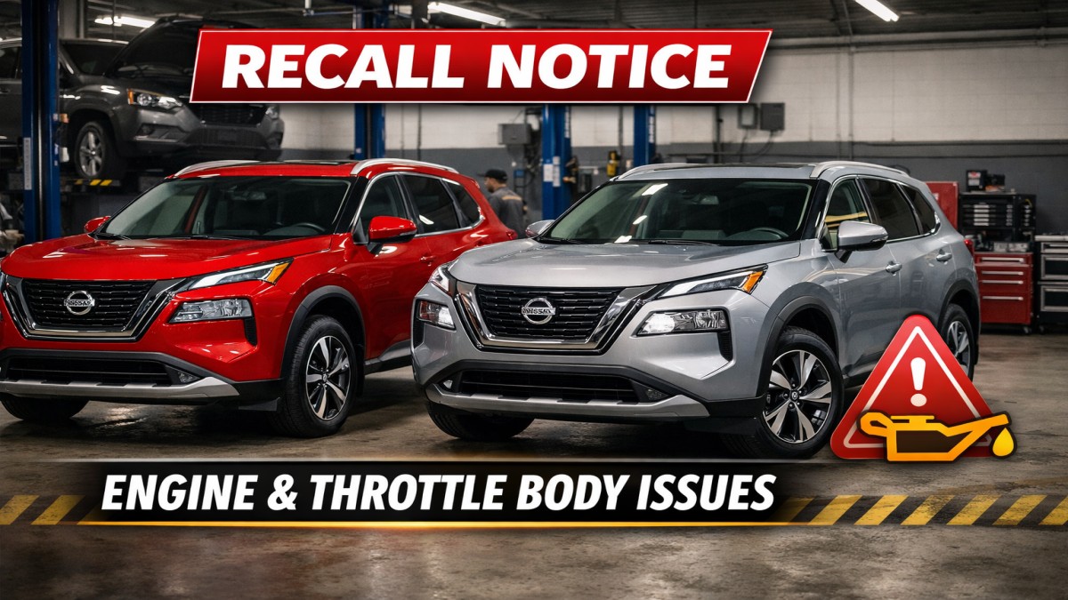 Nissan X Trail and Rogue SUVs recalled worldwide due to engine oil temperature and throttle body defect