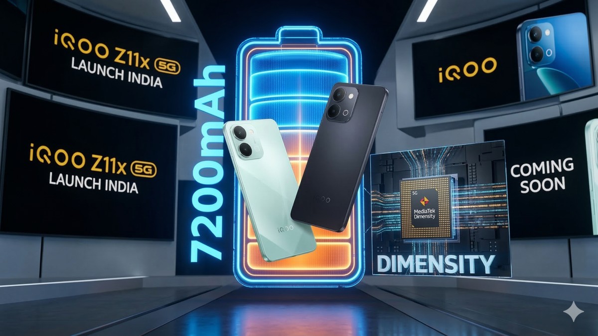 iQOO Z11x 5G smartphone with 7200mAh battery, MediaTek Dimensity 7400 Turbo processor and Sony IMX852 camera launched in India